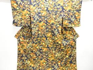 花車に蝶模様小紋着物